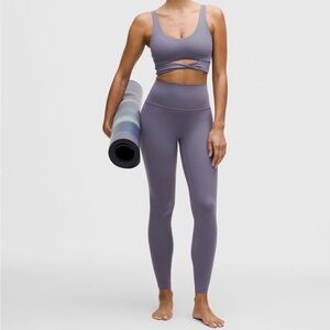 Lululemon Align No-Line Leggings 28” size 6 Grape Mist